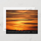 天国が宣言する | v2 | Psalm 97 v 6 ポストカード (正面/裏面)