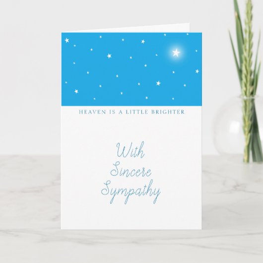 天国が明るい犬の猫またはペットの悔やみや弔慰 カード (正面)