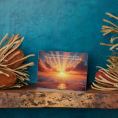 天国が栄光を宣言：神と創造の聖句 フォトプラーク (側面)