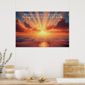 天国が栄光を宣言：神と創造の聖句 ポスター (キッチン)