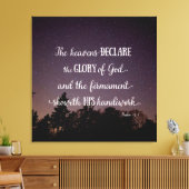 天国が神の栄光を宣言 キャンバスプリント (インサイチュ (リビング))