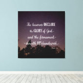 天国が神の栄光を宣言 キャンバスプリント (インサイチュ (ウッドフロア))