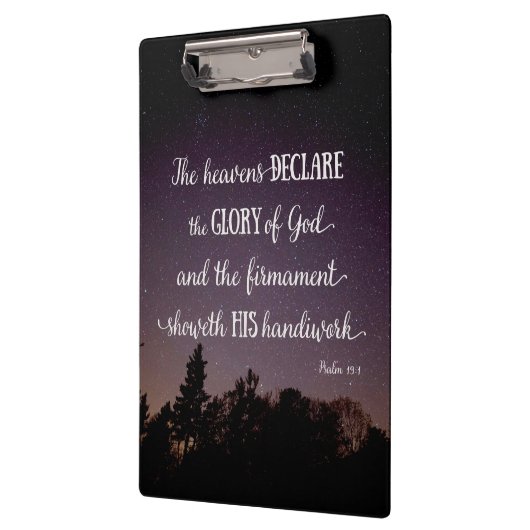 天国が神の栄光を宣言 クリップボード (左)