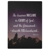 天国が神の栄光を宣言 クリップボード (裏面)