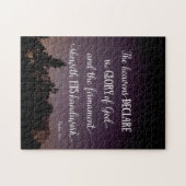 天国が神の栄光を宣言 ジグソーパズル (横)