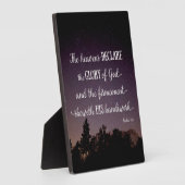 天国が神の栄光を宣言 フォトプラーク (側面)