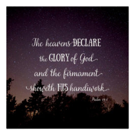 天国が神の栄光を宣言 ポスター