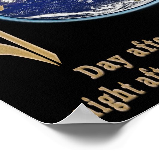 天国が神の栄光を宣言 ポスター (角)