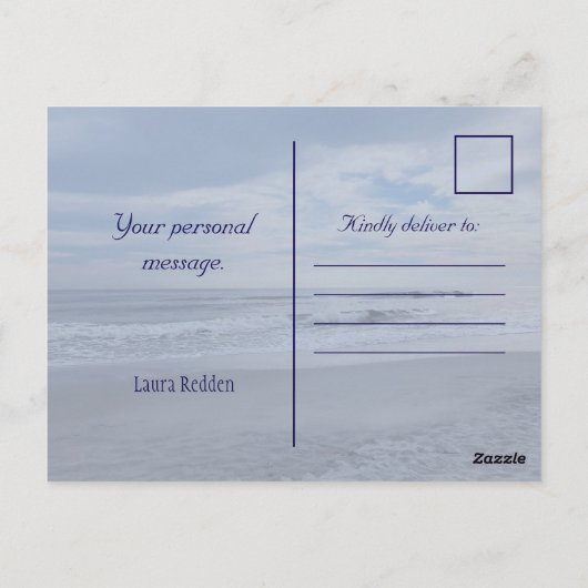 天国が神の栄光を宣言 ポストカード (裏面)