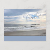 天国が神の栄光を宣言 ポストカード (正面)