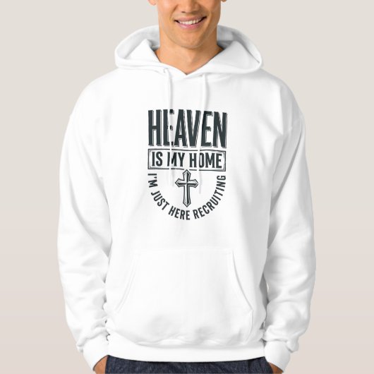 天国が私の家である キリスト教募金Tシャツ デザイン パーカ (正面)