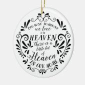 天国が自宅で…記念カスタマイズ写真 セラミックオーナメント (左)