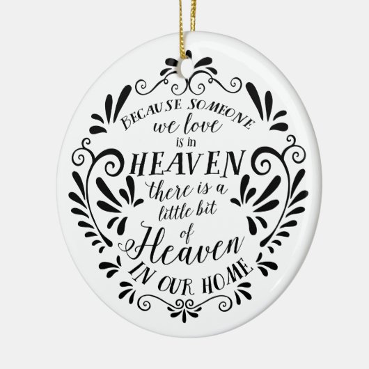 天国が自宅で…記念カスタマイズ写真 セラミックオーナメント (左)