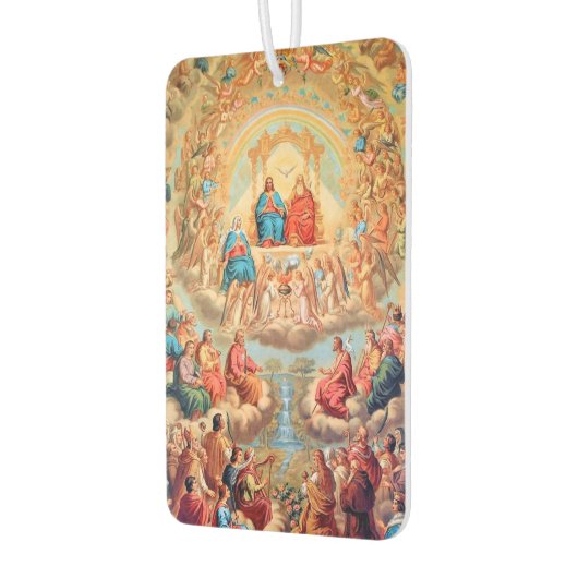 天国すべての聖人聖三位一体カトリック美術 カーエアーフレッシュナー (左)