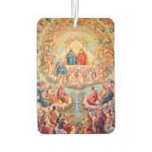 天国すべての聖人聖三位一体カトリック美術 カーエアーフレッシュナー (裏面)