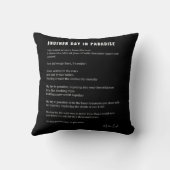 天国でのもう一日の恋の詩 詩 クッション (裏面)