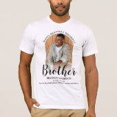 天国での誕生日おめでとう | 写真追悼Tシャツ Tシャツ (正面)