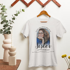 天国での誕生日おめでとう | 写真追悼Tシャツ Tシャツ