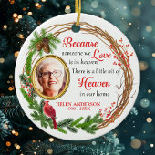 天国で愛する人を偲ぶ写真メモリアル セラミックオーナメント