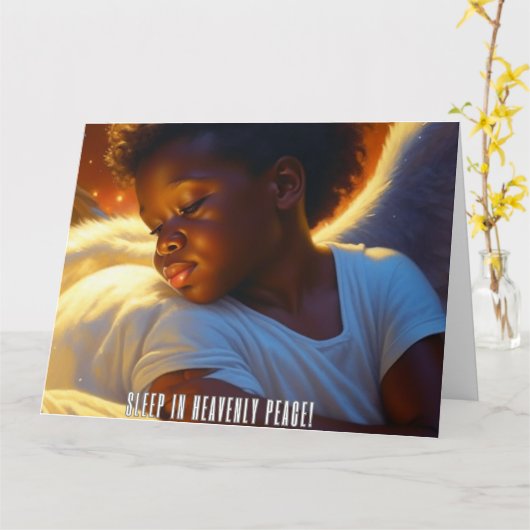 天国で眠る カード (黄色い花)