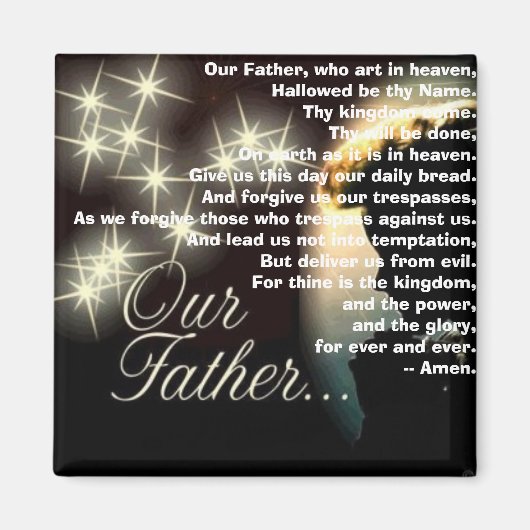 天国で芸術する父 マグネット (正面)