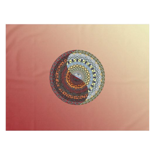 天国と地獄のテーブルクロス テーブルクロス (正面(横))