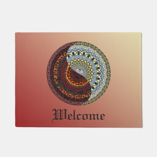 天国と地獄のフォーマット ドアマット (正面)