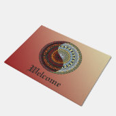 天国と地獄のフォーマット ドアマット (アングル)