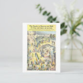 天国と地獄のヴィンテージリトグラフへの道 ポストカード (スタンド正面)