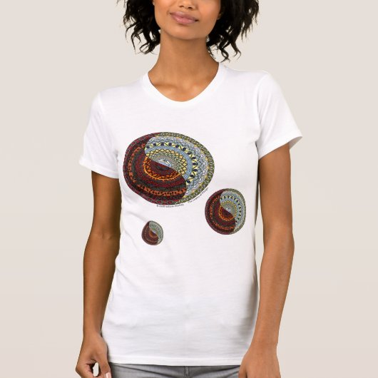 天国と地獄の女性のライトシャツ Tシャツ (正面)