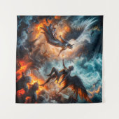 天国と地獄の対決の叙事詩 タペストリー (正面(横))