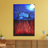 天国と地獄の間の時間 キャンバスプリント (インサイチュ (リビング))