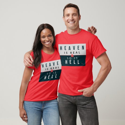 天国と地獄は実在 Tシャツ (ユニセックス)