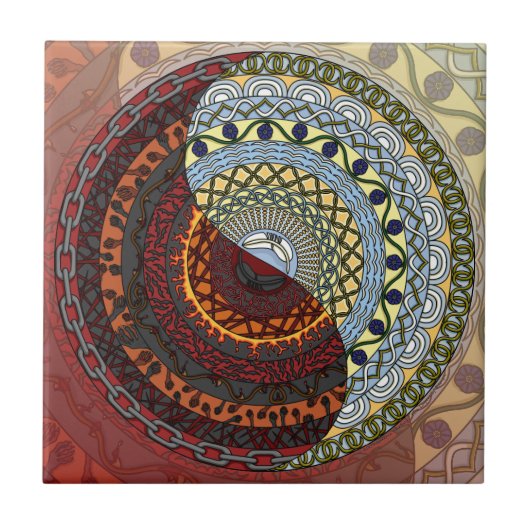 天国と地獄タイル タイル (正面)