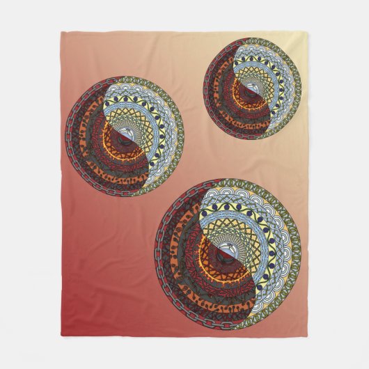 天国と地獄フリースブランケット フリースブランケット (正面)