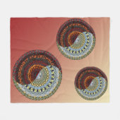 天国と地獄フリースブランケット フリースブランケット (正面(横))