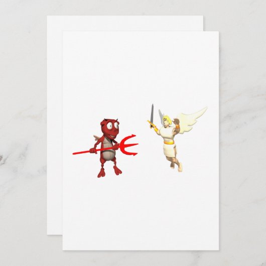 天国と地獄 招待状 (正面/裏面)