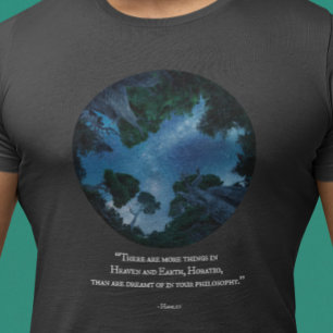 天国と地球 – シェークスピア・ナイト・スカイ Tシャツ