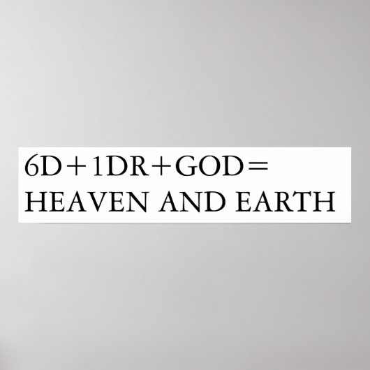 天国と地球 ポスター (正面)