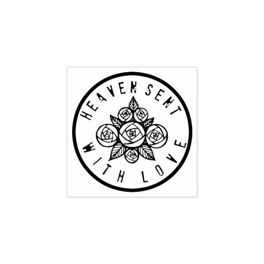 天国と愛のバラ ラバースタンプ (インプリント)