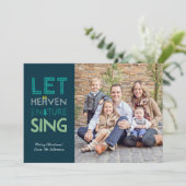 天国と自然がクリスマスの写真を歌う シーズンカード (スタンド正面)