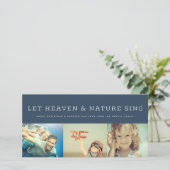 天国と自然が宗教的なクリスマスフォトを歌う シーズンカード (スタンド正面)