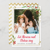 天国と自然で金ゴールドを歌う シーズンカード (正面/裏面)