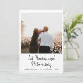 天国と自然にクリスマスの写真を撮らせる シーズンカード (スタンド正面)