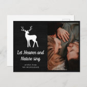 天国と自然に白いアントラーを歌わせる |写真 ポストカード (正面/裏面)