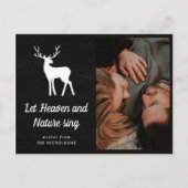 天国と自然に白いアントラーを歌わせる |写真 ポストカード (正面)