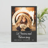 天国と自然に黒板写真を使わせる シーズンカード (スタンド正面)