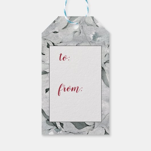 天国と自然を歌う、クリスマスカロル ギフトタグ (裏面)