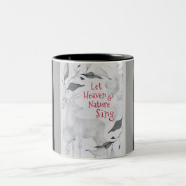 天国と自然を歌う、クリスマスカロル ツートーンマグカップ