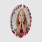 天国と自然を歌う – 写真パーソナライズされた オーナメント (正面)